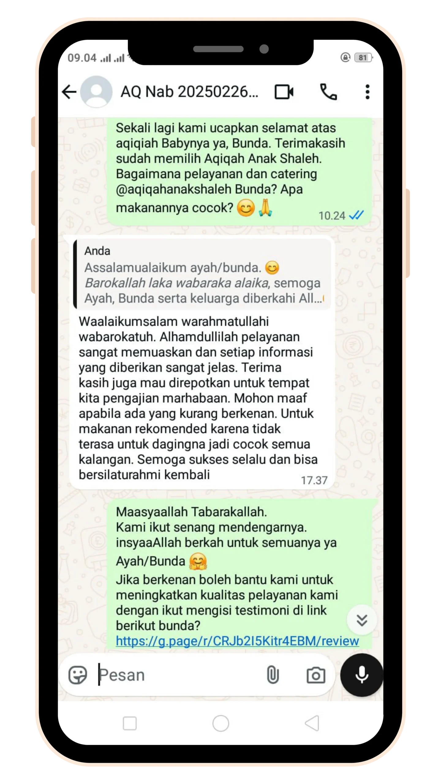 Testimoni Pelanggan 5
