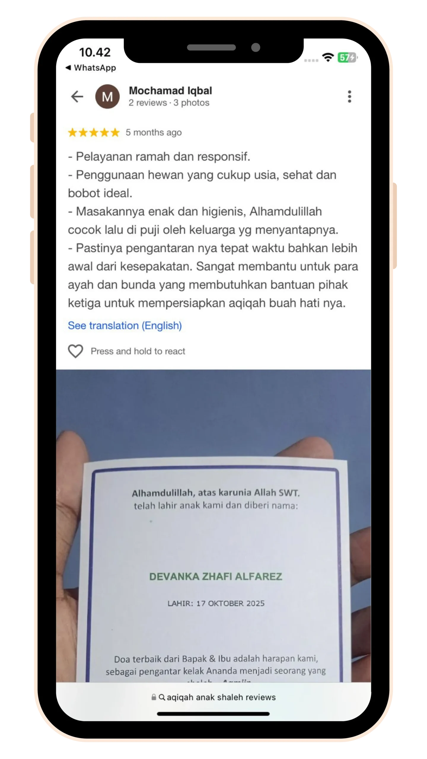 Testimoni Pelanggan 1