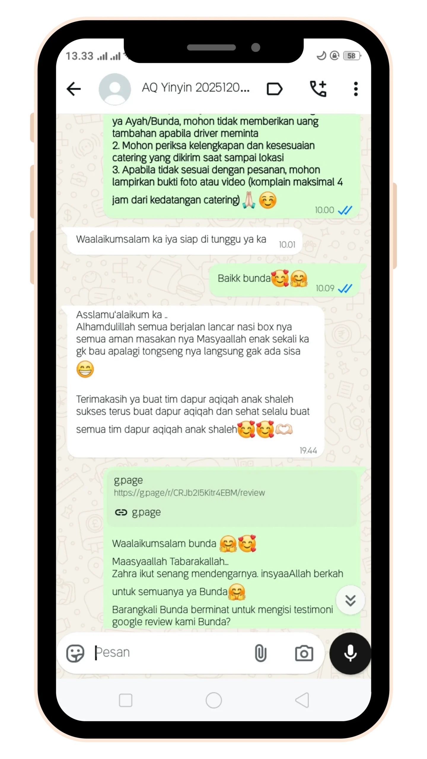 Testimoni Pelanggan 1
