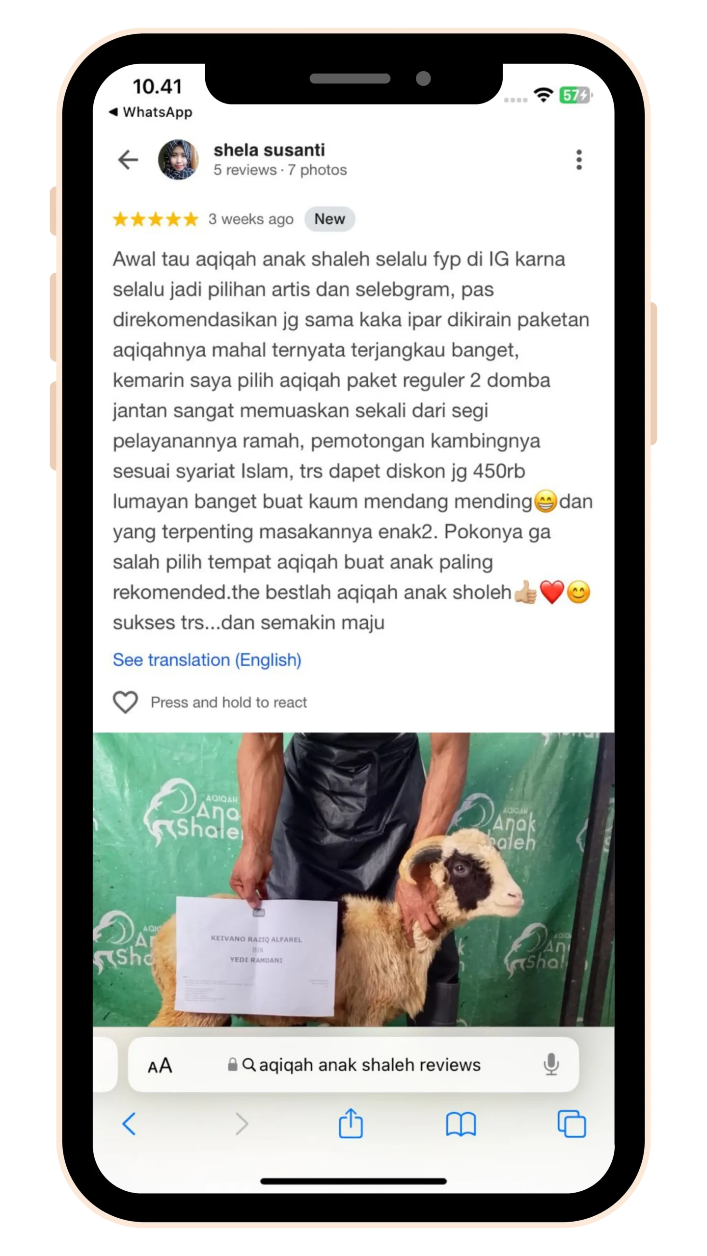 Testimoni Pelanggan 1